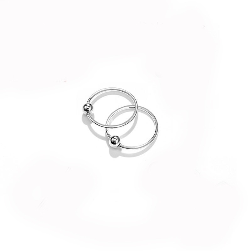 炙真银楼S999银耳钉