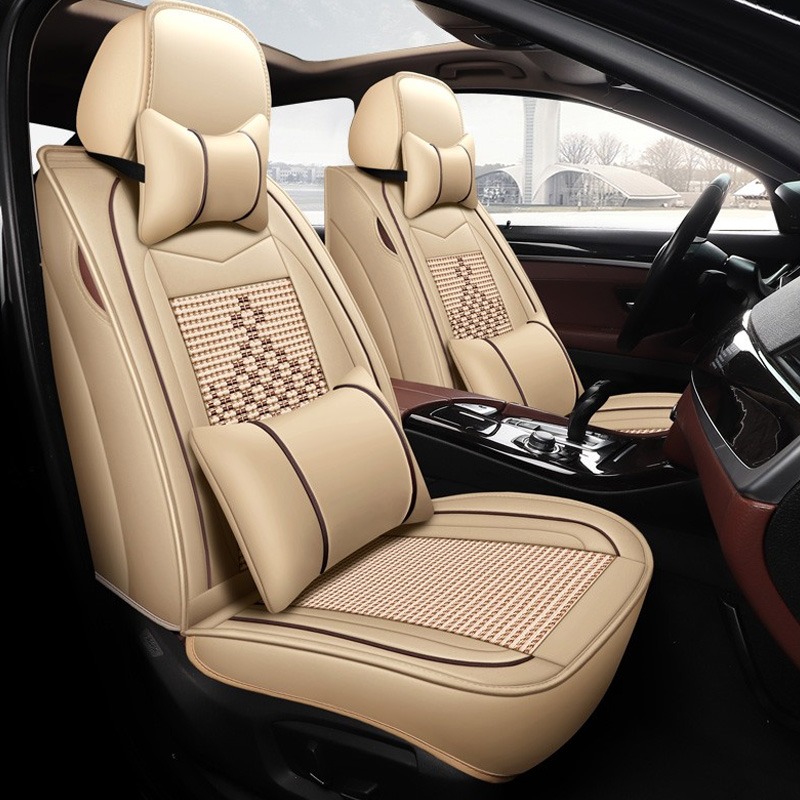 翰静 皮革拼接 汽车坐垫