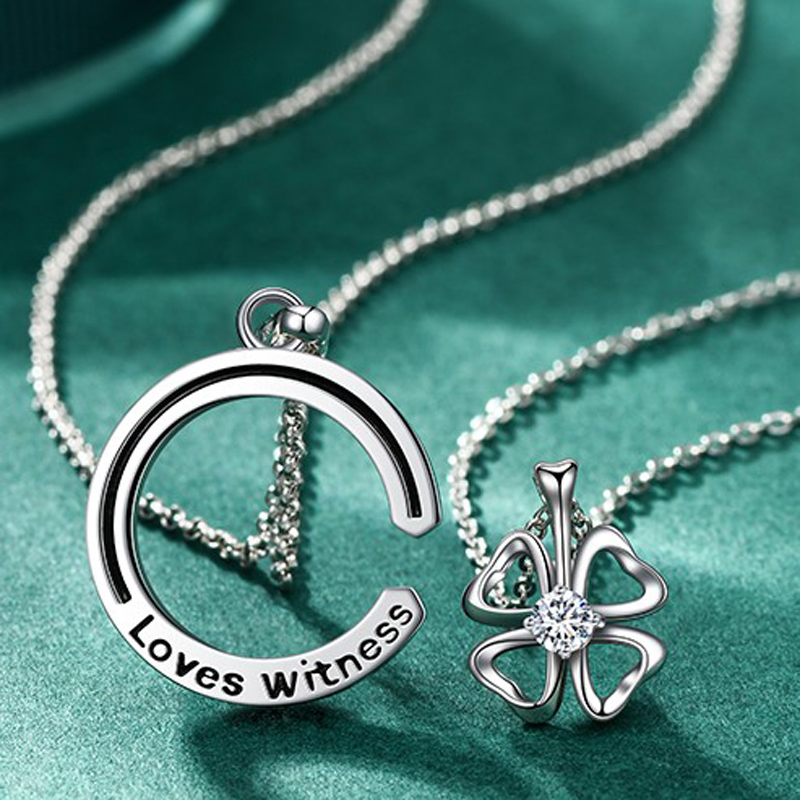 卡蒂罗 镂空四叶草 项链