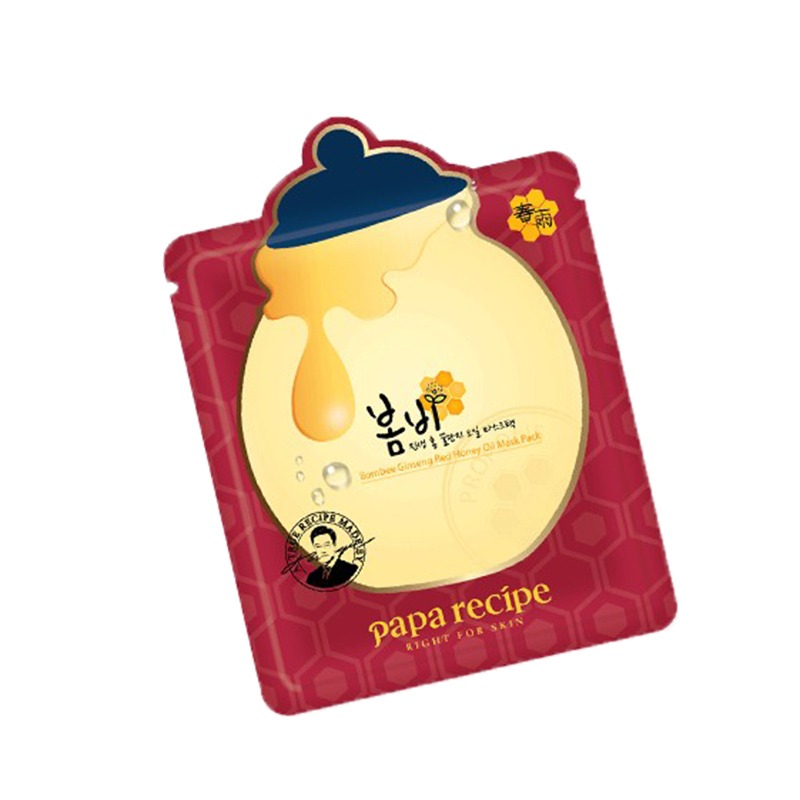 春雨细致毛孔红参蜂蜜精油面膜