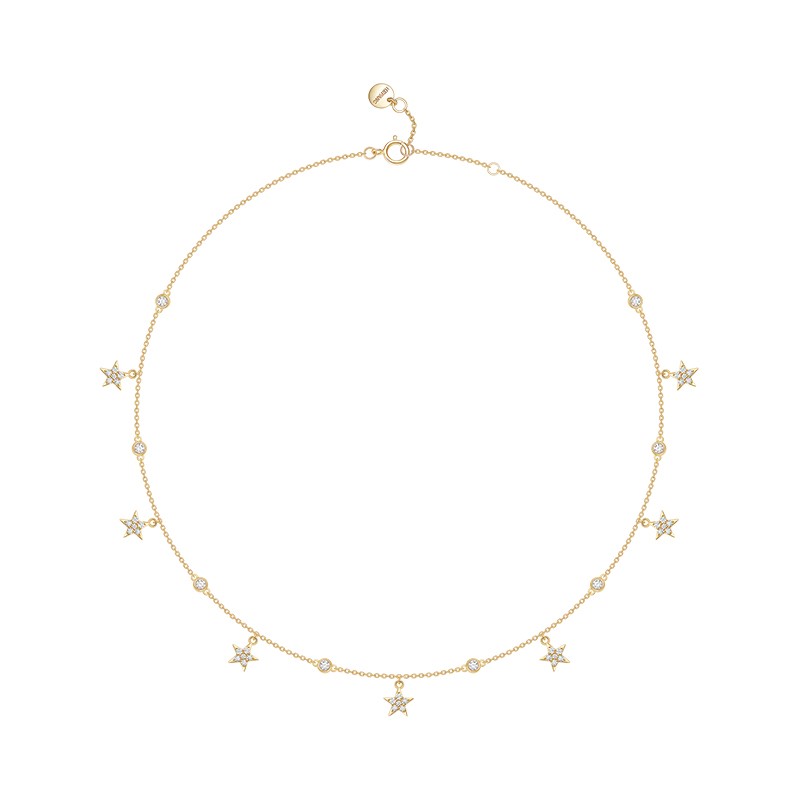 何方珠宝 星光项链网红项链