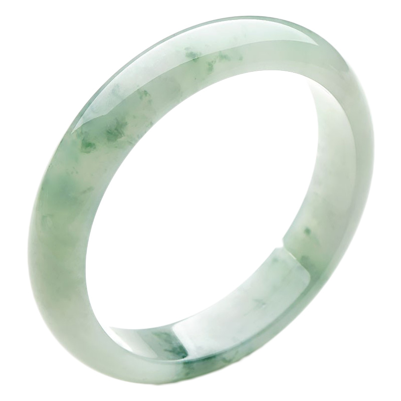 可玉可求 冰种飘花翡翠手镯