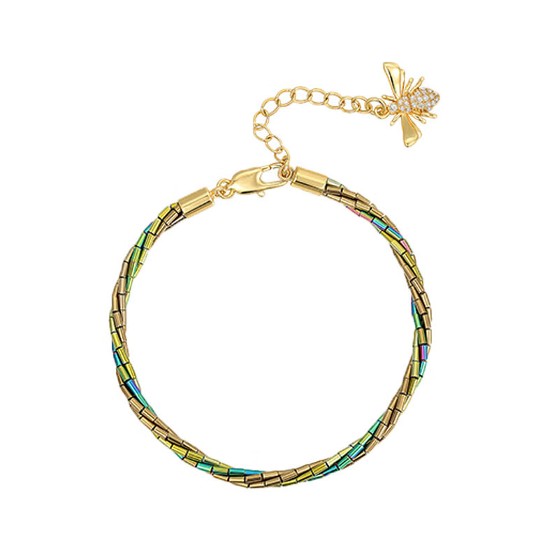 茜子 炫彩管珠 手链