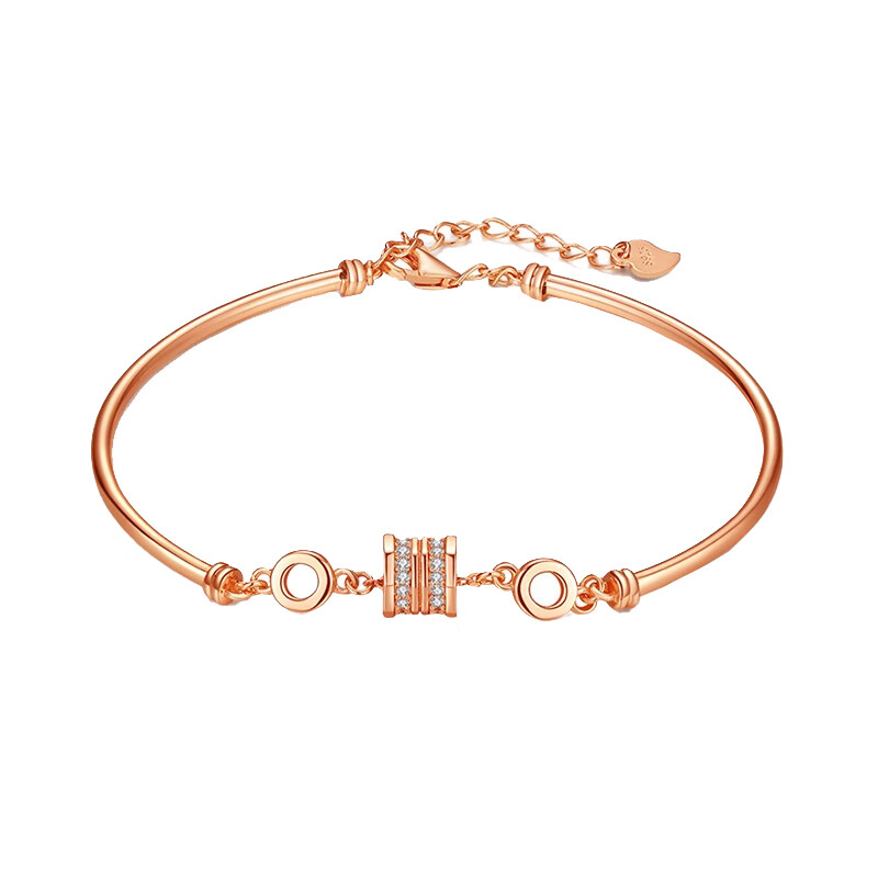 朵洛蒂小蛮腰玫瑰金手链