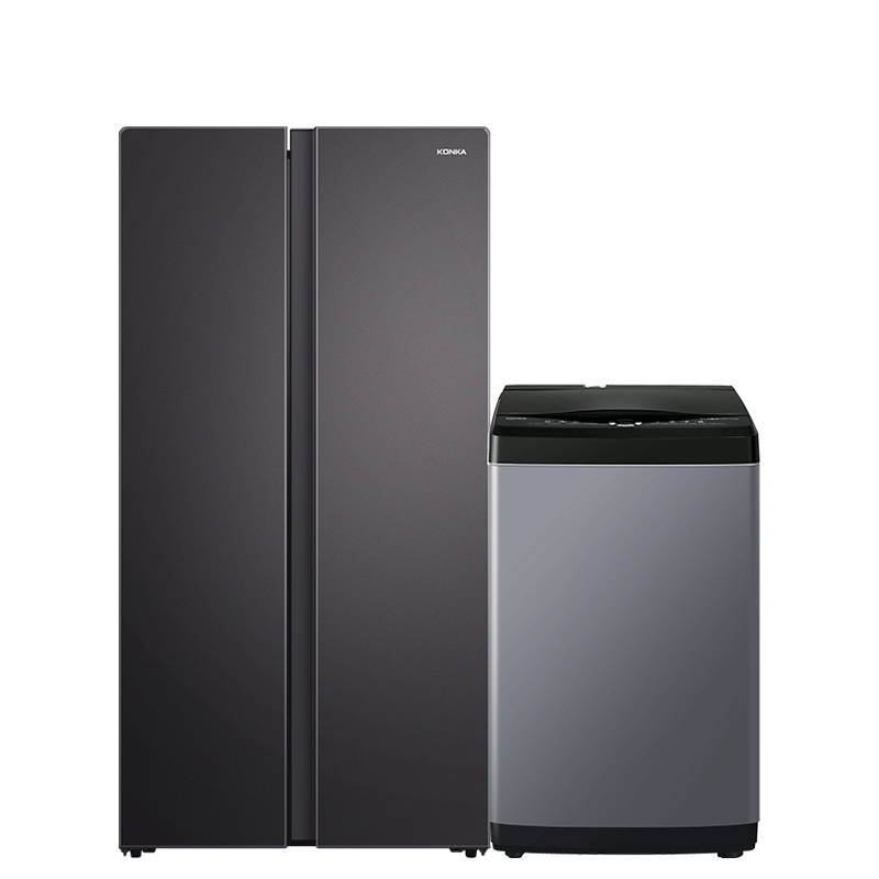 康佳双开门大容量冰洗套装
