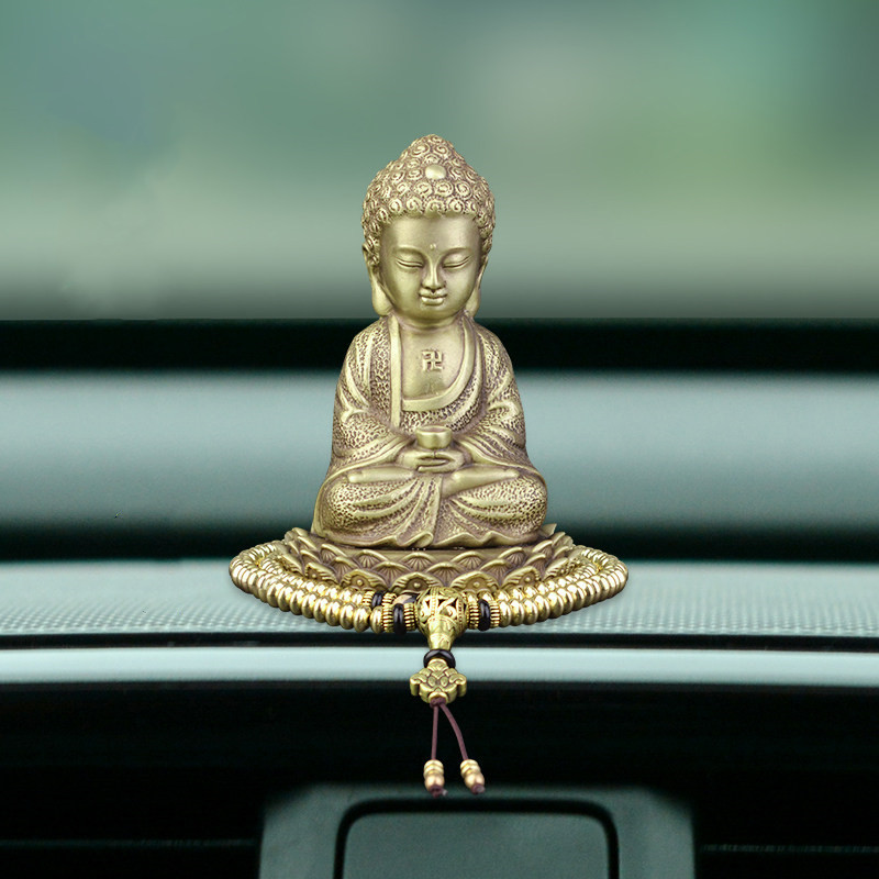 卡丽蒂 纯铜如来佛像汽车摆件