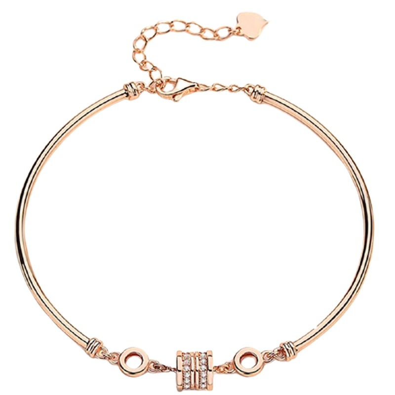 朵洛蒂小蛮腰玫瑰金手链