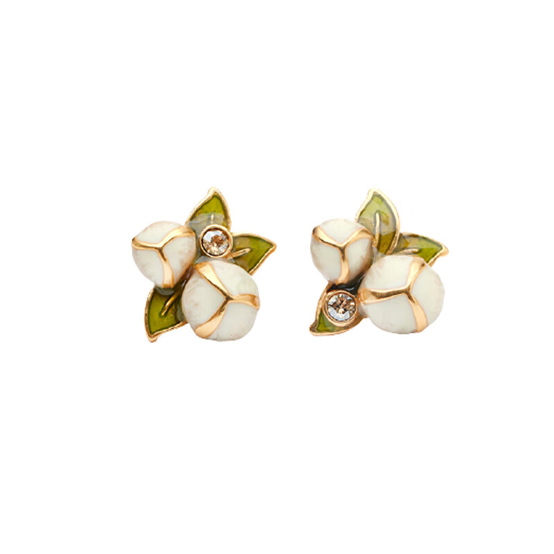 翡拉拉 石榴花耳钉