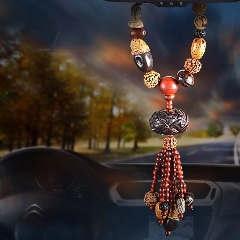 芮迪若 桃木紫檀 汽车挂件