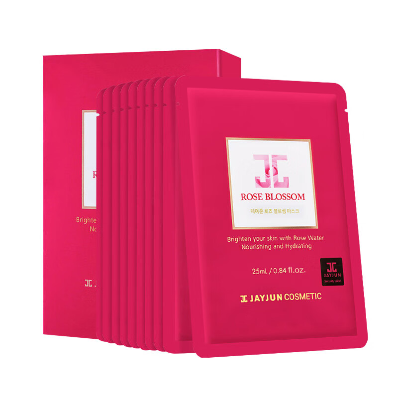 捷俊 玫瑰精华水光面膜