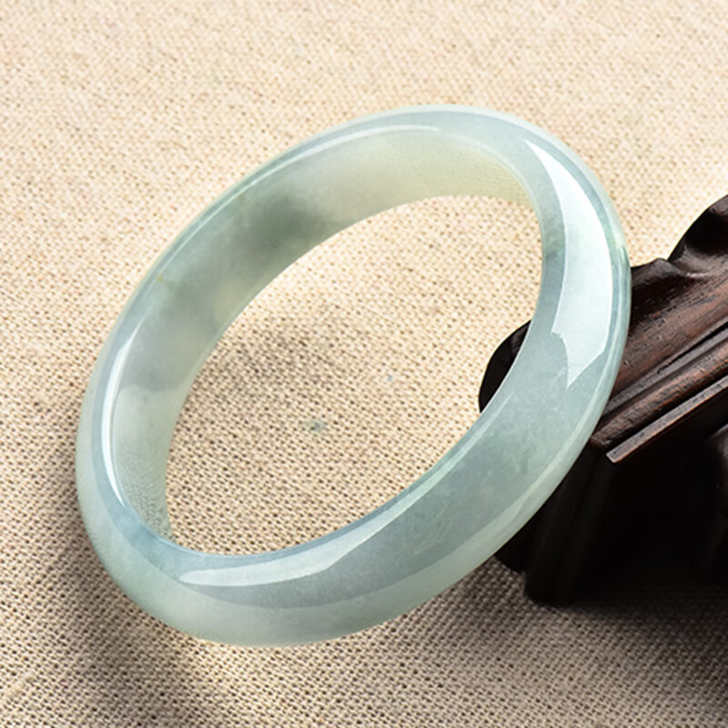 绿翠玉楼 细腻老坑翡翠手镯