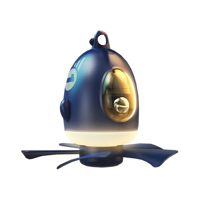 色果 夜灯迷你小吊扇