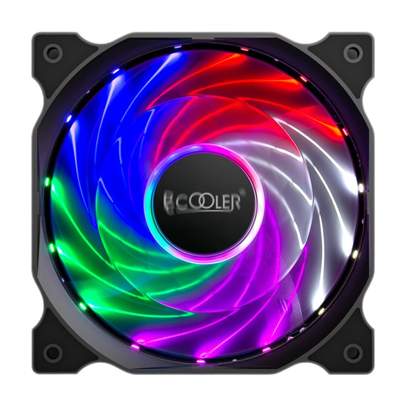 超频三 幻彩镭射光效机箱风扇