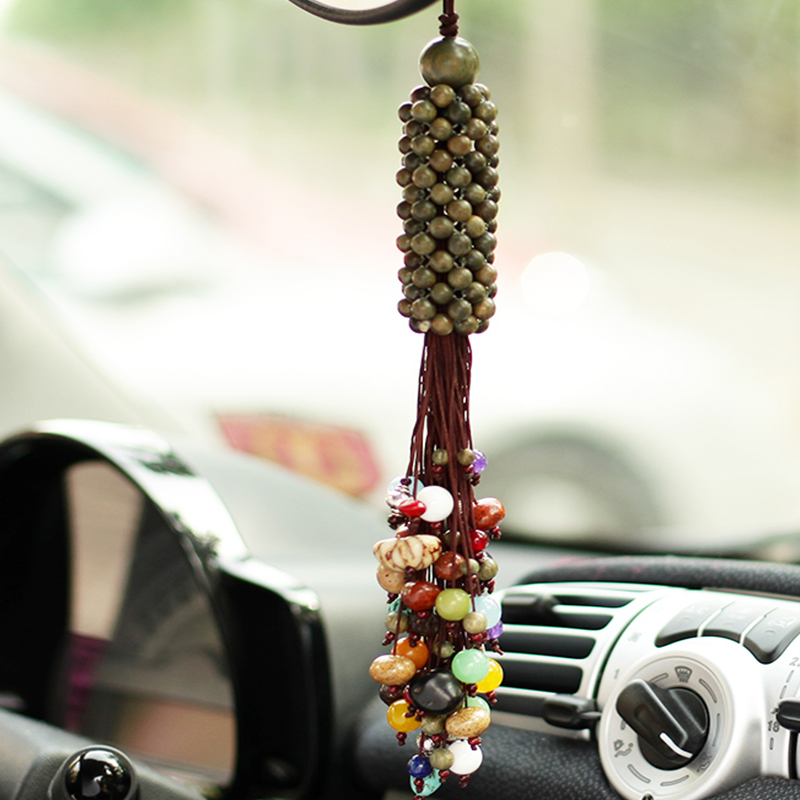 旋蓬 绿檀 汽车挂件