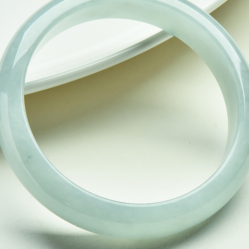 玉萌色 冰种飘花翡翠 手镯