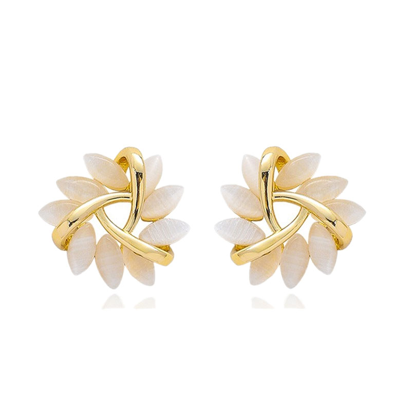 KJ 金色太阳花耳饰