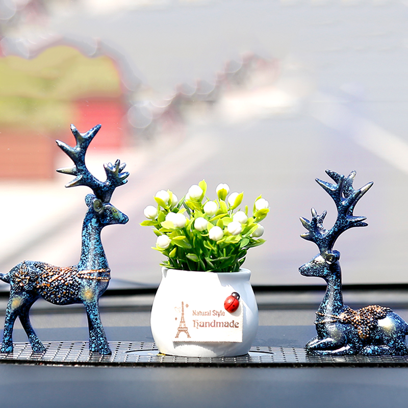 华饰 梅花鹿车载摆件