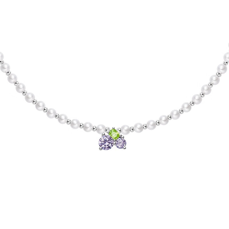 何方珠宝 紫葡萄 项链