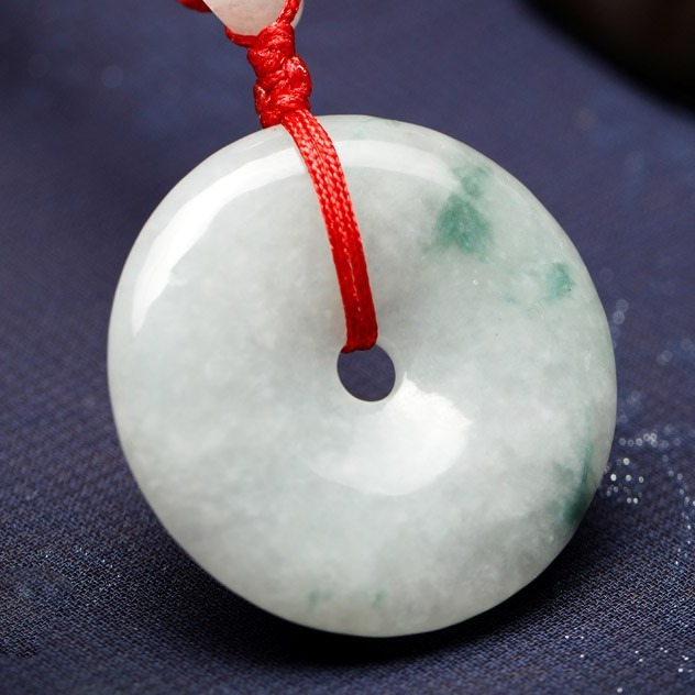 七彩云南 平安扣翡翠吊坠