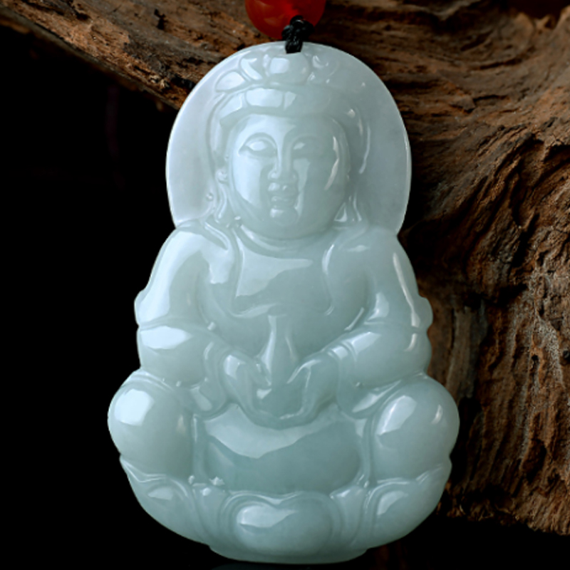 佳媛玉业 翡翠玉观音吊坠