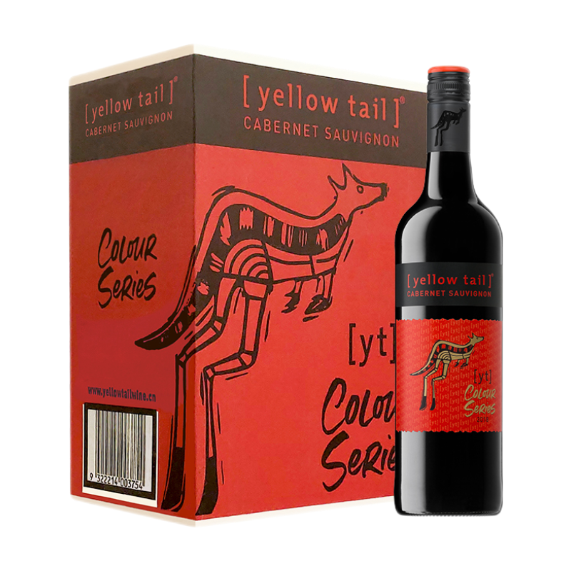 黄尾袋鼠 颜色饱满红酒