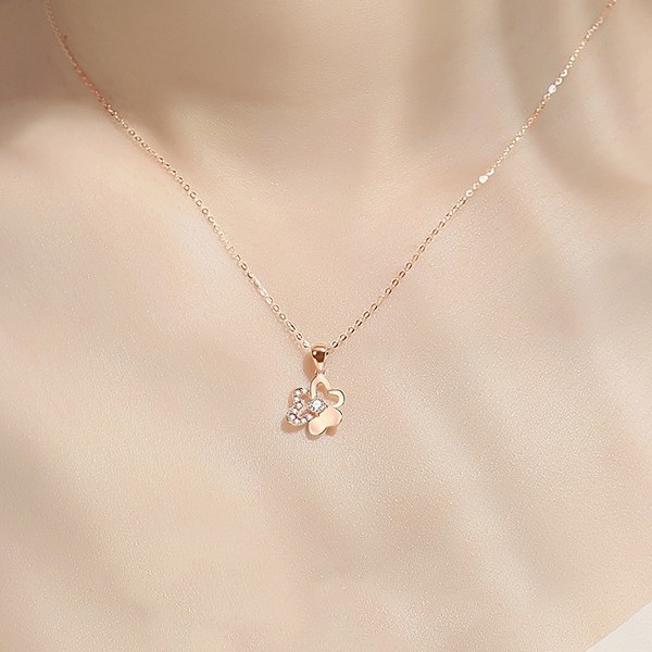 是你 四叶草小众项链