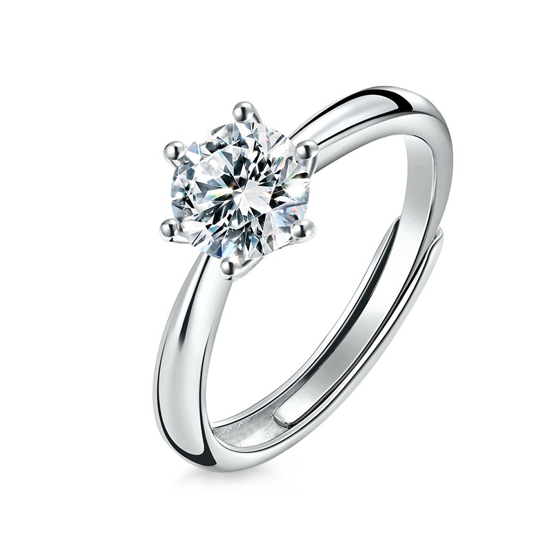 圣蒙娜 莫桑钻戒指