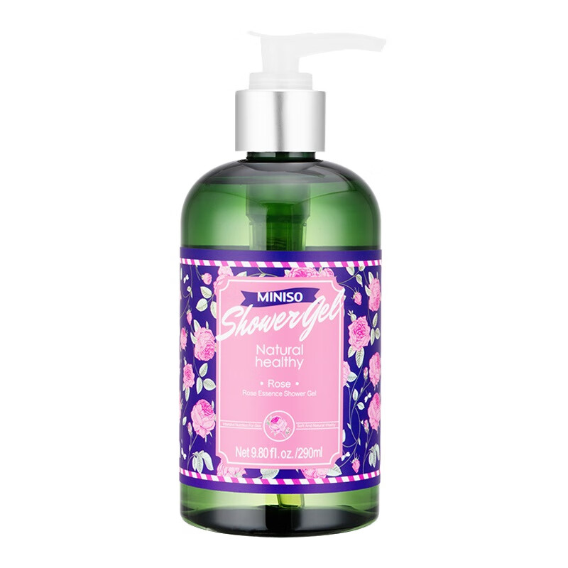 名創優品 无硅油玫瑰花 沐浴露