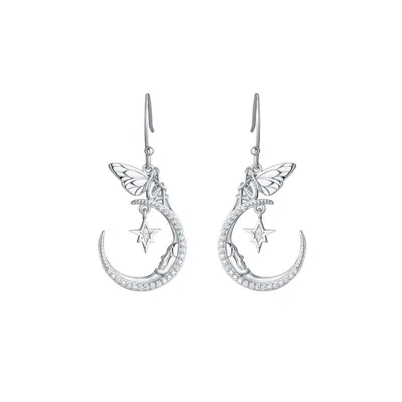 海盗船 梦之蝶 银耳钉