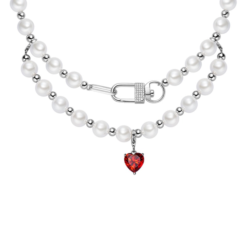 何方珠宝 双层贝珠 项链