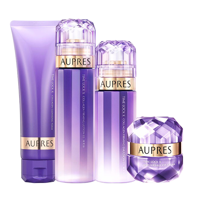 欧珀莱 时光锁胶原紧致水乳套装