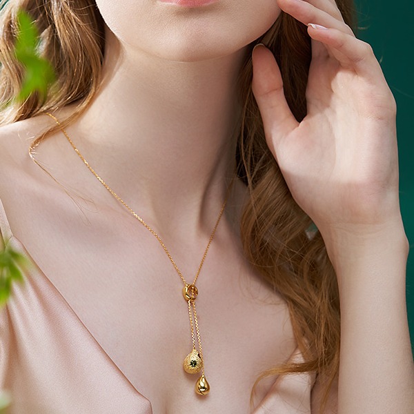 orangecube 雨滴项链