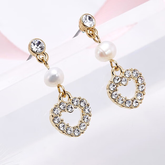 瑪汀薇思 淡水珍珠吊坠耳环