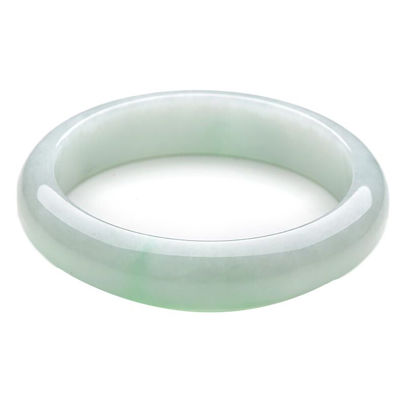 可玉可求 淡绿翡翠手镯