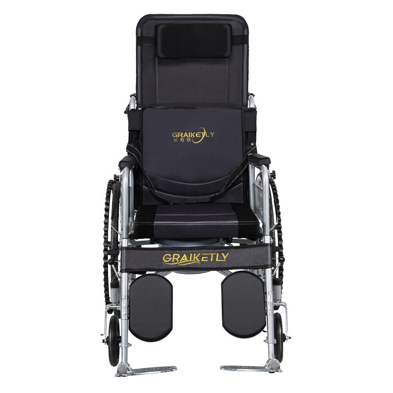 长寿泉 全躺实心轮轮椅