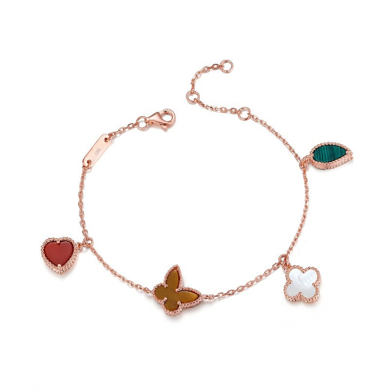 艾素多彩四叶草手链