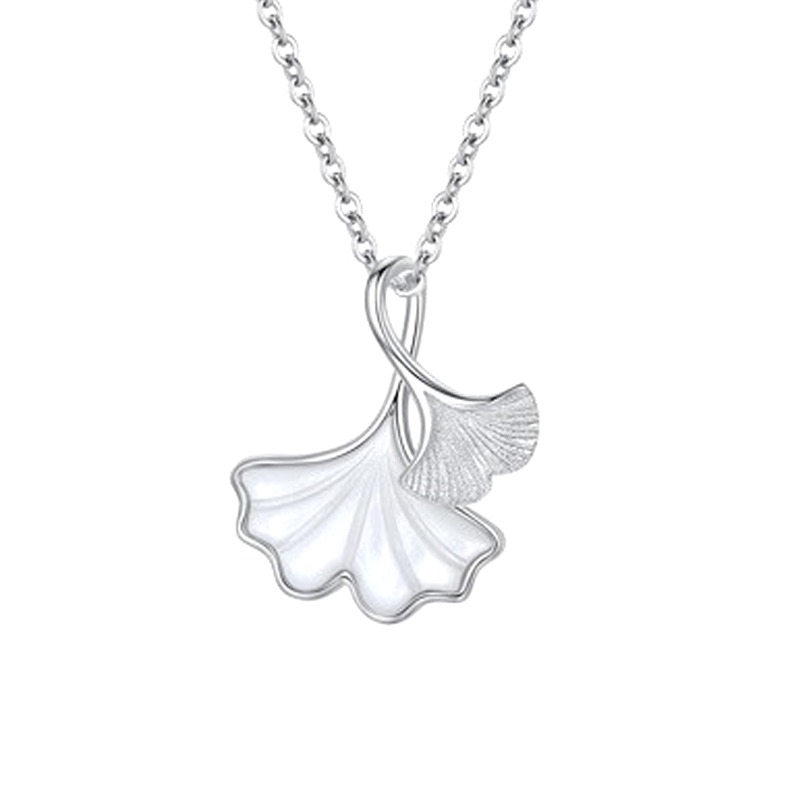 银千惠 三生有杏银项链