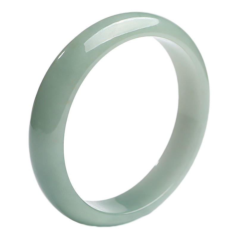 珍唯伊 清润透亮 翡翠手镯