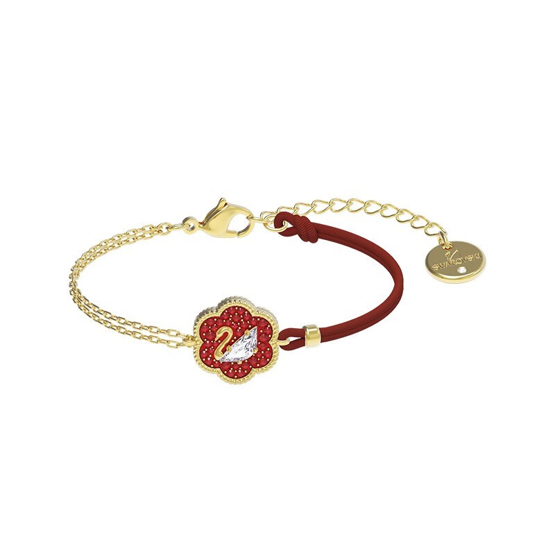 施华洛世奇 宝相花天鹅手链