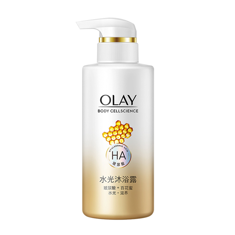 玉兰油水光肌玻泡沫沐浴露