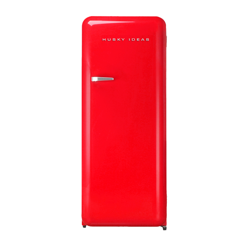 哈士奇 复古小冰箱