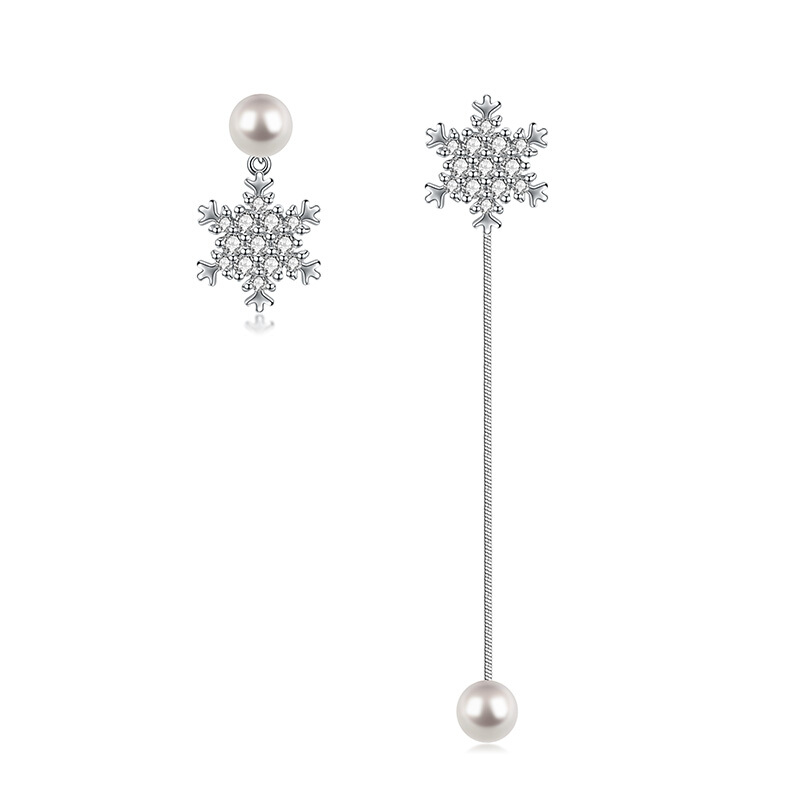 affiner 闪钻雪花 耳环