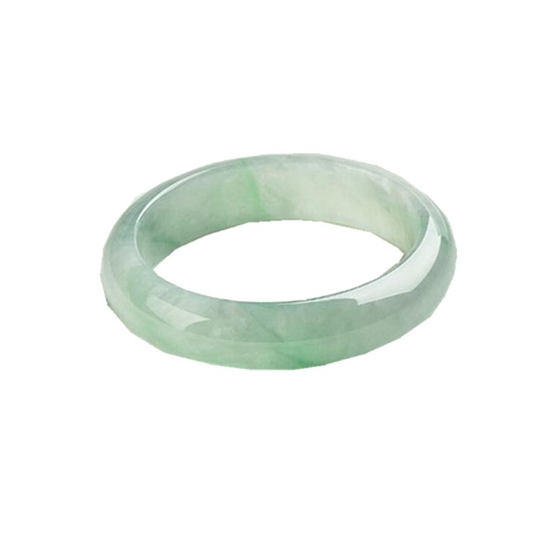 玉萌色 冰种飘翡翠手镯