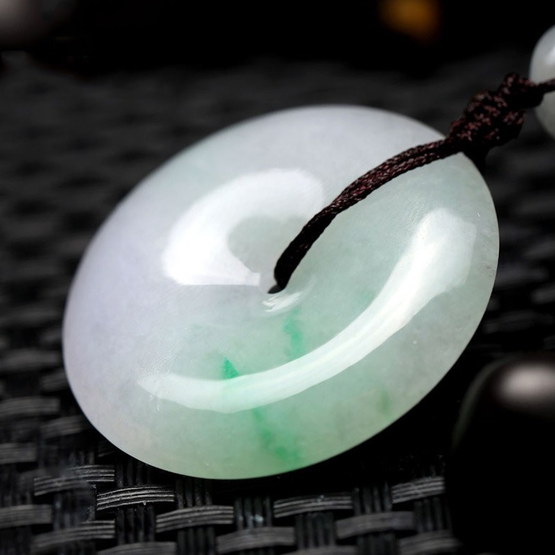 七彩云南 平安扣翡翠吊坠