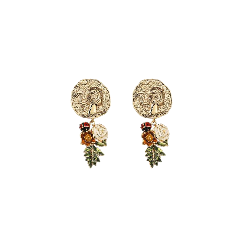 茜子硬币款耳坠