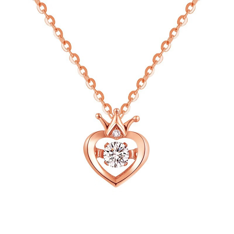 爱的约定 皇冠心形 项链