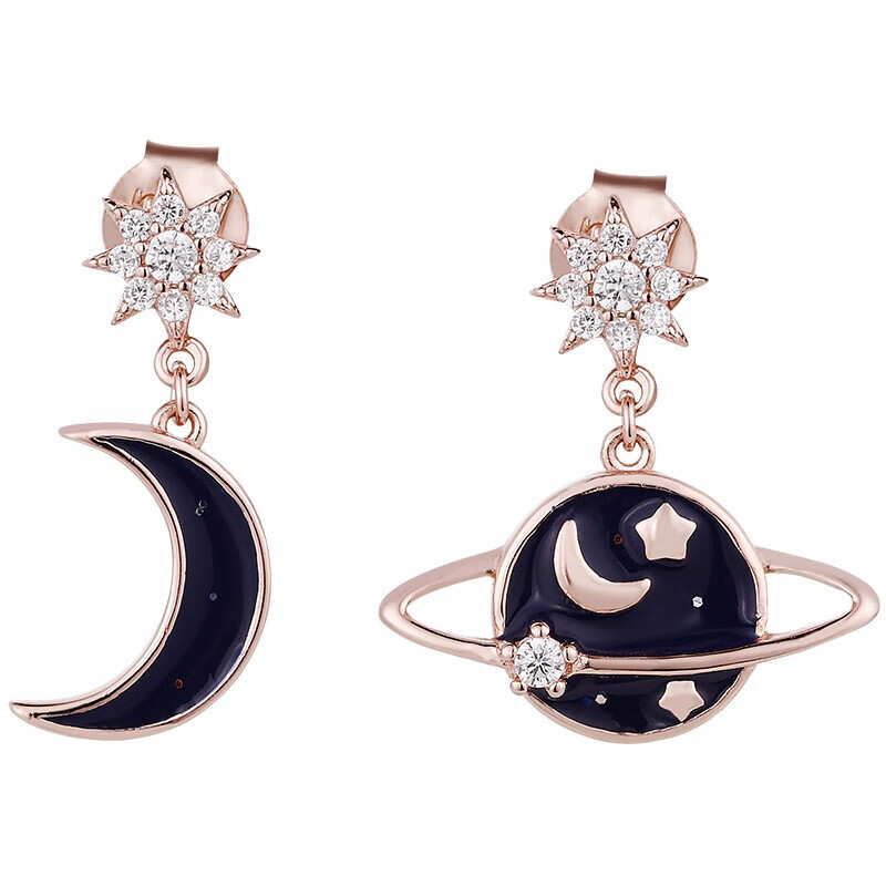 Eternelle浪漫星月耳环