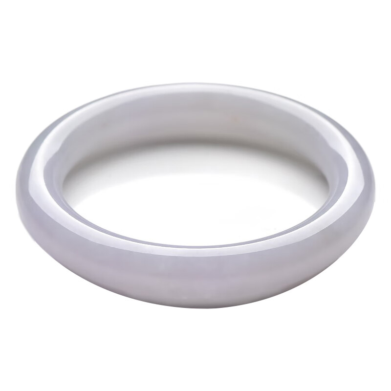 可玉可求 俏色紫罗兰翡翠手镯