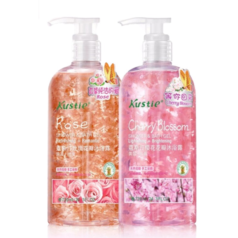 蔻斯汀樱花玫瑰花瓣沐浴露