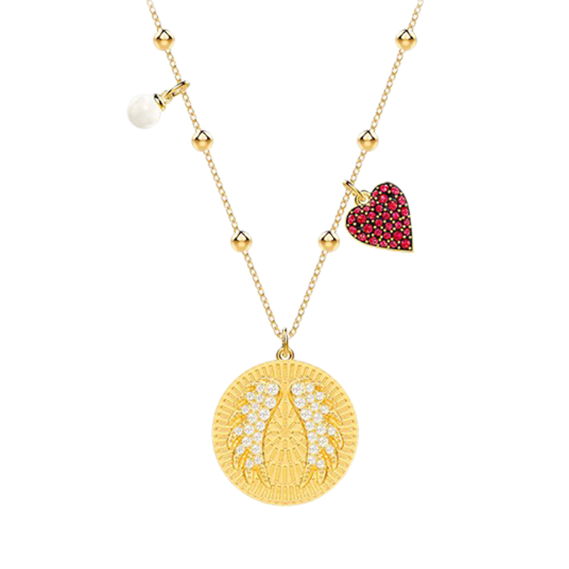 施华洛世奇镀金色项链